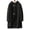 Black, variant on comerut Women Autumn Winter Mid-length Woolen Coat Hooded Long Sleeve Pockets Single Breasted Thick Overcoat Warm Jacket Streetwear