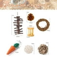 thumbnail image 2 of Juego de juguetes para masticar para hámster, juguetes molares para animales pequeños, accesorios de madera para el cuidado de los dientes, 2 of 7