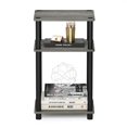 thumbnail image 5 of Pemberly Row Turn-N-Tube Wood 3-Tier End Table in French Oak Gray/Black, 5 of 6