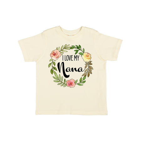 

Inktastic I Love My Nana Flower Wreath Gift Toddler Boy or Toddler Girl T-Shirt