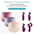 thumbnail image 6 of Xmarks Over Bump Maternity Underwear Cotton Pregnancy Panties High Waist Postpartum Support Briefs 3 Pack 3XL, 6 of 7