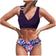 thumbnail image 1 of Bikini sin espalda con estampado de flores sexy para mujer Traje de baño de dos piezas Traje de baño Conjunto de ropa de playa Fridja nalpqowj59126, 1 of 4