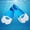 Blue and white M, variant on Zeiwohndc Flexible Fin Snorkeling Swimming Diving Floatings Fin Swim Training Flippers