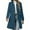 Blue, variant on qucoqpe Womens Elegant Wool Coats Fall Winter Thicken Trench Coat Long Sleeve Single Breasted Jackets Work Office Outwear