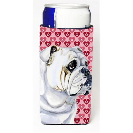 

Bulldog English Hearts Love Valentines Day Michelob Ultra s For Slim Cans - 12 oz.