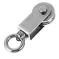 thumbnail image 3 of HWZWT Creative silver piece heavy duty cable pulley rust proof wire rope track pulley 1 piece heavy duty cable pulley rust proof wire rope track pulley, 3 of 5