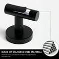 thumbnail image 4 of NUAHRHY 8pcs Stainless Steel Bathroom Coat Hook Rustproof Matte Black Towel Hook for Bathroom Kitchen Contemporary Style Wall Mounted, 4 of 11
