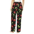 thumbnail image 3 of Fotbe Sweet Red Cherry Women's Pajama Pants,Sleepwear Pants,Pj Bottoms Drawstring And Pockets-X-Large, 3 of 9
