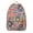 Floral and Hummi, variant on Boho Chic Ethnic Mandala Print Backpack for Women, Abstract Artistic Tribal Style Daypack with Sacred Symmetry for Meditation