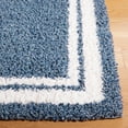thumbnail image 3 of SAFAVIEH Calico Stojan Geometric Polyester Shag Area Rug, Blue/Ivory, 6'7" x 6'7" Square, 3 of 8