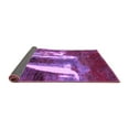 thumbnail image 2 of Ahgly Company Indoor Square Abstract Purple Modern Area Rugs, 4' Square, 2 of 4