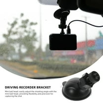 Pretyzoom Compact Dash Cam Holder Plastic Black Car Dash Cam Mount 1Pack