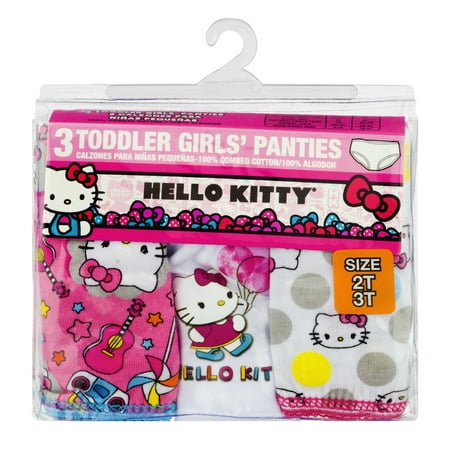 Hello Kitty Toddler Girls Underwear, 3 Pack