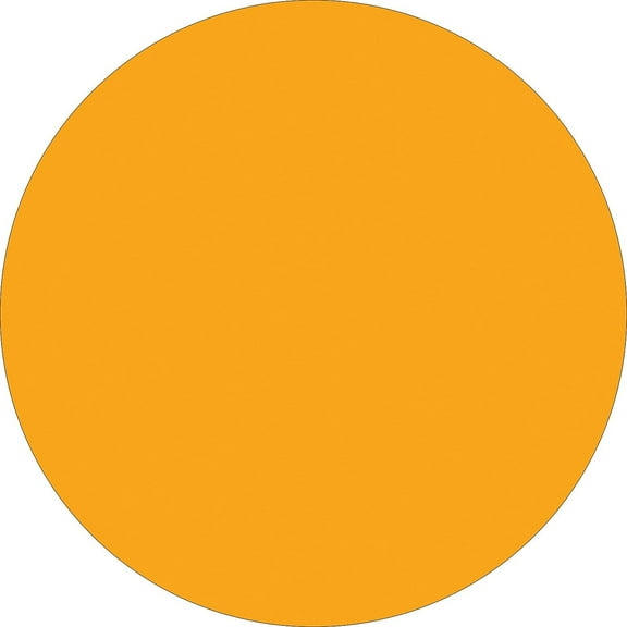 Tape Logic Inventory Circle Labels 2" Fluorescent Orange 500/Roll DL613H