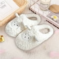 thumbnail image 2 of Kilaqueen Women's Cute Animal Slippers Winter Warm Plush Fuzzy House Slipper Cartoon Sheep Soft Sole Indoor Shoes Adult Home Cotton Slippers, 2 of 7