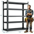 thumbnail image 2 of Metal Shelves for Storage Garage Shelving 2000LBS Heavy Duty Storage Shelves Adjustable Garage Shelf Industrial Shelving Unit Storage Utility Rack, 2 of 9