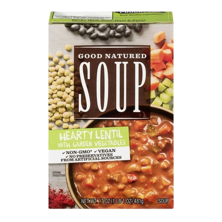 PROGRESSO GOOD NATURED SOUP HRTY LENTIL GRDN VEG