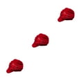 thumbnail image 3 of Wweixi Warm Up In Style With Fashionable Wool Cap For Cold Weather Knitted Hats Knitted Caps Funny Hat Wool Hat Ear Protectors red 3Set, 3 of 6