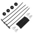 thumbnail image 1 of ETHZZLE 1Set Black Radiator Cooling Fan Mount Kit with Springs and Buckles for Automotive Engine, 1 of 8