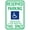 Color 4099, variant on Wisconsin Handicap Parking Sign Parking Signs Metal Sign Tin Sign 8x12 Inch - Caution Safety Warning Security Signs Indoor & Outdoor Signs for Home, Office, Work
