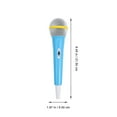 thumbnail image 4 of Plastic Microphone Model Microphone Blue 1Pack for Dance Events, 4 of 8