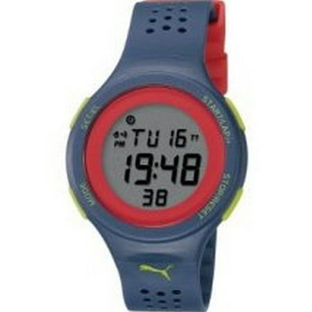 Puma Men's Dark Blue Polyurethane Digital Dial Movement: Digital