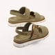 thumbnail image 4 of Sandalias planas Sandalias de verano Sandalias Mujeres Correa de tobillo de punta abierta (42) Verde, 4 of 9