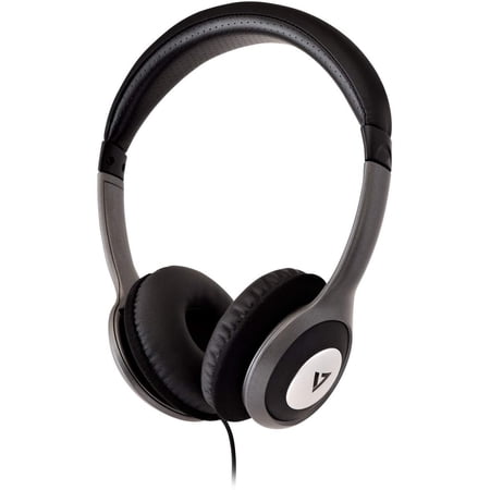V7 Deluxe Stereo Headphones with Volume Control Black - image 12