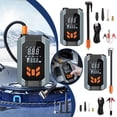 thumbnail image 2 of USB Car Tire Inflator Air Compressor Pump with LED Lamp, Portable 14.8V 60W Electric Auto Tire Pump for Cars, Motorcycles, Bicycles, Emergency, 2 of 8