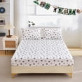 thumbnail image 6 of Chezmoi Collection Kids/Teens Sports Fitted Sheet, Twin XL 2-Pack – 2 Fitted Sheets + 2 Pillowcases (No Flat Sheet) - Soft Microfiber Fitted Sheet Set - White Gray Baseball Basketball Football Print, 6 of 8