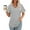 Gray, variant on MTBLYS Women Blouses Fashionable Short Sleeve Striped Print Basic Tee Shirt Comfy Loose Fit V-Neck Tunic Tops Casual Work Shirts