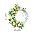 thumbnail image 3 of Easter Bunny Wreath,Pastel Easter Door Wreath With Eggs Floral Garland And Rabbit Pendant For Front Door Hanging Indoor Outdoor Spring Home Decor Family Holiday, 3 of 6