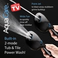 thumbnail image 4 of HotelSpa AquaCare AS-SEEN-ON-TV High Pressure 8-mode Handheld Shower Head - Antimicrobial Nozzles, Built-in Power Wash to Clean Tub, Tile & Pets, Extra Long 6 ft. Stainless Steel Hose, Wall & Overhead, 4 of 8