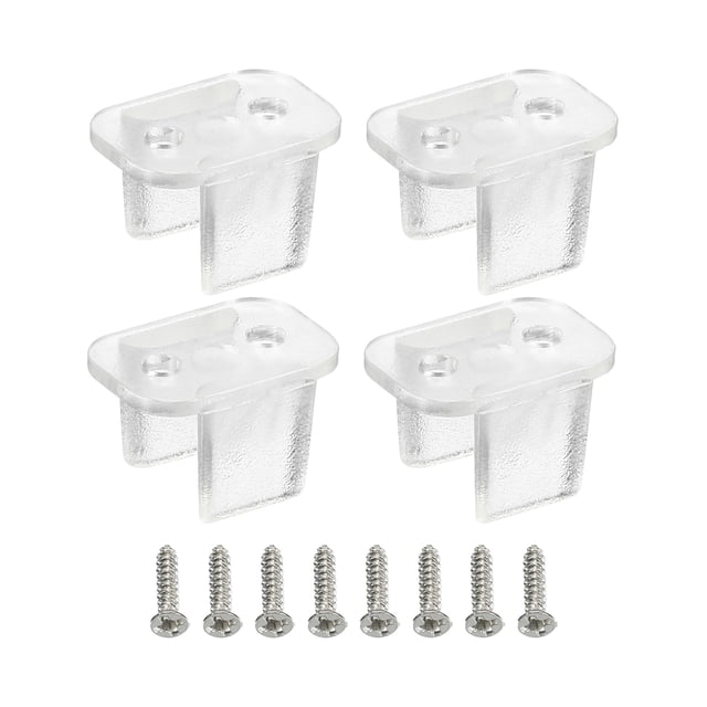 Unique Bargains LED Neon Mounting Clips Fixing Clamps Holder Fit 6mm to 7mm Silicone LED Neon Strip Lighting Clear 30 Pack