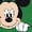 Irish Green, variant on Mickey Mouse Left Chest (Graphic Pocket Only) DTG Print Unisex T-Shirt