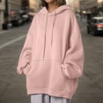 thumbnail image 4 of Gyexs Sweatshirt for Women Plus Size Hoodie Y2k Cozy Pullover Long Sleeve Pullover Oversized Fall Winter Outerwear Clothes, PK1, Size L, 4 of 5