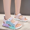 thumbnail image 2 of Kids Shoes Comfortable Platform Sandals Outdoor Beach Fashion Beach Sandals Princess Shoes Summer Beach Shoes Pink 5.5 Years-6 Years, 2 of 7