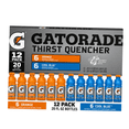 thumbnail image 5 of Gatorade Thirst Quencher Variety Pack Sports Drinks, Orange & Cool Blue Flavors, 20 oz Bottles, 12 Count Electrolyte Hydration Beverage Pack, 5 of 5