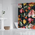 thumbnail image 3 of Waterproof Pioneer Shower Curtain 84x72 Inch Polyester Unique Colorful Floral Shower Curtain for Bathroom Hotel Home Decor with 12 Plastic Hooks, 3 of 5