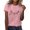Pink, variant on WEIWEN Braut T Shirts for Women Loose Fit Casual Crew Neck Tees Short Sleeve Tops Comfy Summer Clothes for Wedding Holiday Tshirts Light Pink, XL