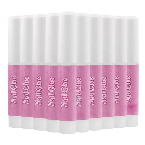 10 Pieces Nail Glue Kit - Fake Nail Tip Adhesive, 20ml Super Strong Bonding, Fast Drying, Long-Lasting Hold, DIY Manicure, Nail Art, Press-On Nails, Home Salon Use, Safe for Makeup Organizers