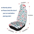thumbnail image 4 of Yiaed Colorful Shark Print Car Seat Covers,Universal Auto Seats Protector Fits for Car,SUV Sedan,Truck,Automotive Seat Covers & Accessories(Two packs), 4 of 7