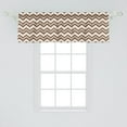 thumbnail image 2 of Ambesonne Tan Window Valance, Classic Chevron Zigzags, 54" X 18", Brown and Tan, 2 of 3