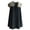 Blue, variant on Women's Cape Coat Windproof Faux Fur Collar Cloak Winter Formal Outerwear Cloaks Navy M