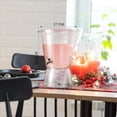 thumbnail image 3 of 2 beverage dispensers with faucet, 2.7-gallon/10-liter transparent drinking water dispenser countertop with removable base, frost-resistant ice-cold juice container for weddings and parties, 3 of 4