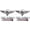 2PCS, variant on Skull 3D Chrome Metal Badge Sticker for Car Truck Tailgate1PCS