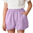 thumbnail image 3 of Kukoosong Girls' Bubble Skorts with Pockets, High Waist Ruffle Athletic Skirt, Loose Fit Balloon Shorts for Tennis Golf, Workout Casual Summer Short Pants, 3 of 8