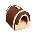 thumbnail image 1 of Dog House Kennel Nest With Mat Foldable Pet Dog Bed Cat Bed House For Small Medium Dogs, 1 of 1
