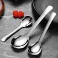 thumbnail image 3 of 316 Stainless Steel Round Spoon with Deep Head Soup Ice Cream Spoon for Home Dishwasher Safe Rust-Proof Non-Slip Polished Camping Kitchenware, 3 of 8