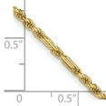 thumbnail image 5 of The Black Bow 2.25mm, 14k Yellow Gold, Diamond Cut, Milano Rope Chain Necklace, 24in, 5 of 6